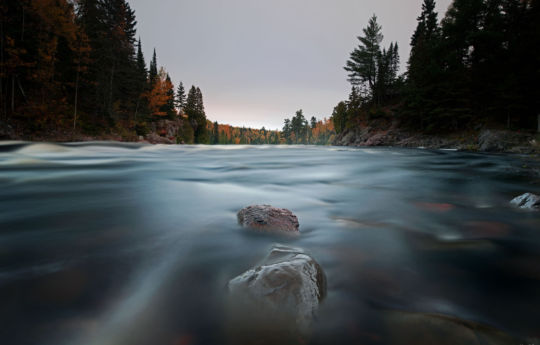 Looking downstream to High Falls - Tettegouche State Park